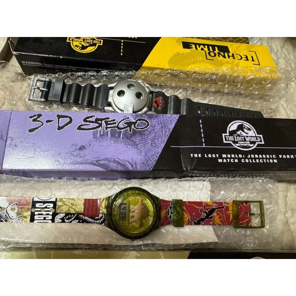 Burger King Jurassic Park-The Lost World Watch Collection 1997 Lot of 4 Working